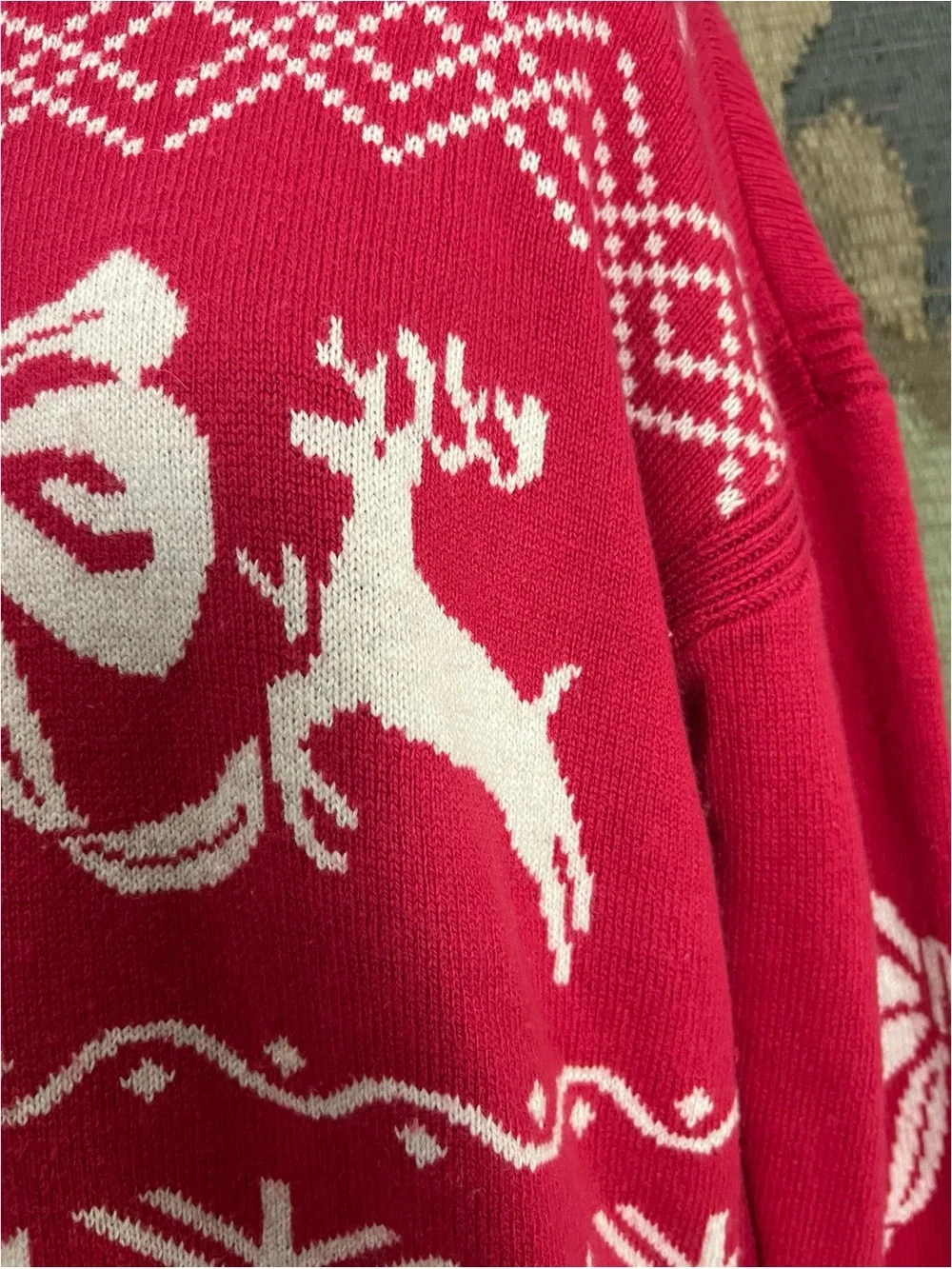 Anthropologie Oversized Reindeer Sweater XXS